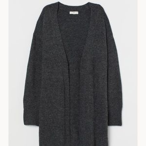 HM Dark Grey Melange Long Cardigan